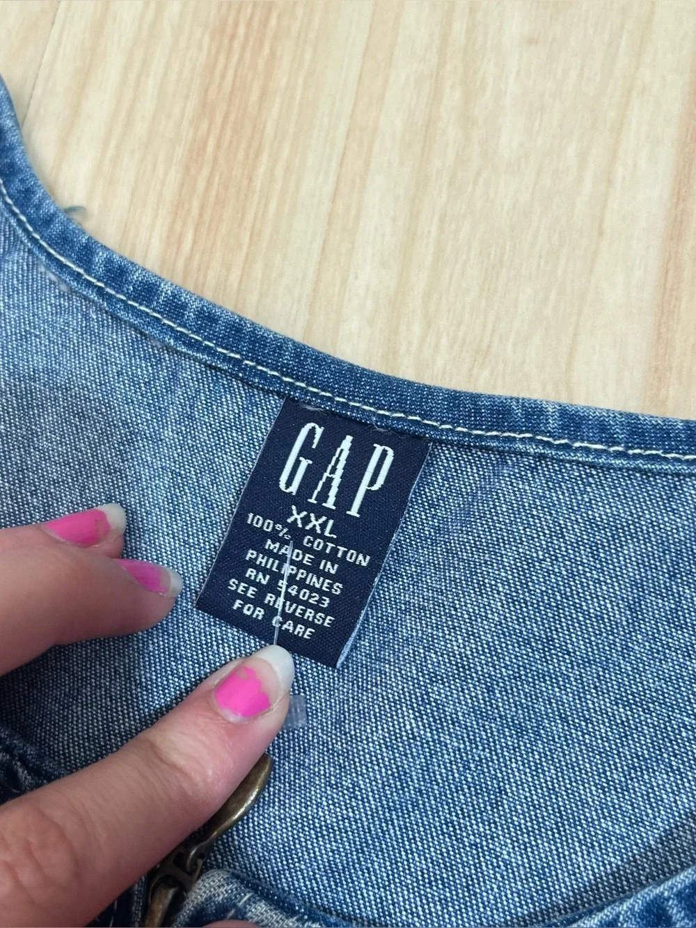 Girls' GAP Vintage Denim blue jean sleeveless dress ~ size XXL